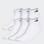 6-Pair of adidas Superlite Low-Cut Socks $6.50 + FS