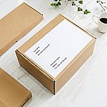 50-Pack Amazon Basics Half Sheet Shipping Labels $2.20