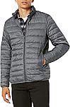 Amazon Essentials Men's Packable Lightweight Water-Resistant Puffer Jacket $21.90