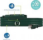 15-Ft Philips 3 Outlet Outdoor Extension Power Cord $7