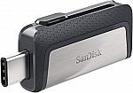 SanDisk 256GB Ultra Dual Drive USB Type-C $25