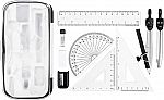 10-Pc Amazon Basics Math Kit w/ Compasses and more $1.55