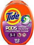 112-Count Tide PODS Laundry Detergent Soap Pods $15