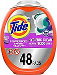 48-Ct Tide Hygienic Clean Heavy 10x Duty Power PODS Laundry Detergent Soap Pods $5.37 and more