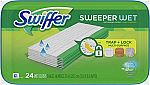 24-Count Swiffer Sweeper Wet Mopping Cloths $6.90