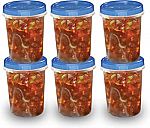 6-Pack 32-oz Ziploc Twist N Loc Food Storage Meal Prep Containers $7.40