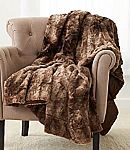 Pinzon Faux Fur Throw Blanket 63" x 87" $13.98