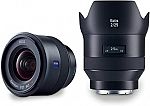 ZEISS Batis 25mm f/2.0 for Sony E Mount Mirrorless Cameras $849