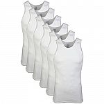 6-Pack Gildan Men's A-Shirts Tanks (White) $10.50