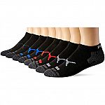 8-Pack Puma Men's Low Cut Socks (Black, 10-13) $8.79