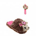 Wonder Nation Girls' Plush Slippers w/ Matching Bracelet $4