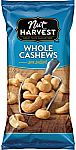 16-pack Nut Harvest Sea Salted Whole Cashews, 2.25 Oz $10.85 and more