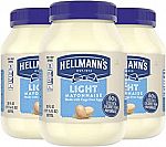 3-Pack 30-oz Hellmann's Light Mayonnaise $10.91