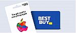 $100 Apple gift card + $10 Best Buy e‑Gift Card $100 and more