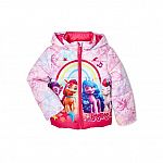 My Little Pony Girls' Hooded Puffer Winter Coat $10