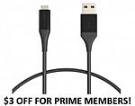 Prime Members: Amazon Basics USB-A to Lightning Charging Cable 3-Ft $3; 2-Pk 3-Ft $5.50