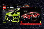 LEGO Technic Ferrari 488 GTE 42125 + Ford Mustang Shelby GT500 42138 $195