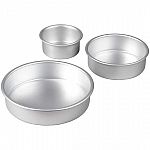 3-Piece Wilton Round Cake Pan Set $9 and more