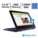 Lenovo ThinkPad Yoga 11e 11.6" HD Touch Laptop (N4120 4GB 128GB) $249.99
