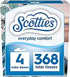 4-Ct Scotties Everyday Comfort Facial Tissues (92 Tissues/Box) $3.61