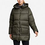 Eddie Bauer Women's Stratuslite Down Parka $60, Men's Stratuslite Down Pullover $50 and more