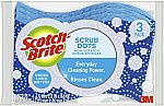 3-Ct Scotch-Brite Scrub Dots Non-Scratch Scrub Sponge $2.68