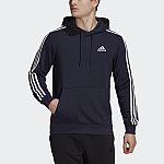 adidas Essentials French Terry 3-Stripes Hoodie (2 for $33)