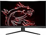 MSI 27" 2K Curved Gaming Monitor (Optix G27CQ4) $225