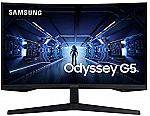 SAMSUNG Odyssey G5 Series 27" WQHD Gaming Monitor LC27G55TQWNXZA $239