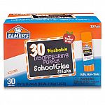 30-Pack Elmer's Disappearing Purple Washable School Glue $7