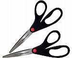 2-pack Office Depot Scissors, 8in, Straight $2.84