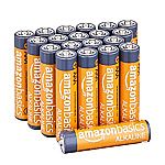 Amazon Basics AAA 1.5 Volt Performance Alkaline Batteries - Pack of 20 $5