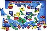 Melissa & Doug USA Map Floor Puzzle (51 pcs, 2 x 3 feet) $6