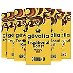 6-Pk 12-oz Gevalia Traditional Roast Mild Light Roast Ground Coffee $11.85