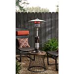 Hampton Bay 11,000 BTU Powder Coated Bronze Tabletop Propane Patio Heater $69 (Limited Area)