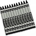12-Ct Crayola Black Crayon (Used: Like New) $0.17