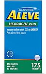 175-Ct Aleve Headache Pain Tablets $7