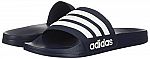 adidas Men's Adilette Shower Slide (Navy/White) $15