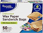 50-ct Reynolds Kitchens Sandwich and Snack Wax Paper Bags $2.59 and more 