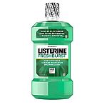 33.8-oz Listerine Freshburst Antiseptic Mouthwash (Spearmint) $4, 3-Pk Breath Strips $2.50