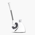 simplehuman Toilet Brush with Caddy (Stainless Steel, White) $17