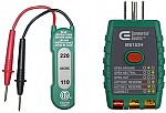 Commercial Electric 110-220V AC/DC Voltage Tester w/ GFCI Outlet Tester $3.60