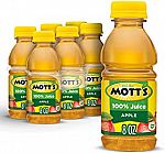6-pack Mott's 100% Apple Juice, Original, 8 Ounce Bottles $2