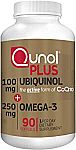 90-Ct Qunol Plus Ubiquinol CoQ10 100mg w/ Omega 3 Fish Oil 250mg $15.25 & More