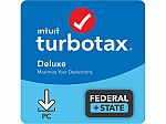 TurboTax Deluxe w/ State $35 or Premier for $55