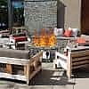 Casainc 40,000 BTU 28" W Stone Gas Fire Stove Pit $167