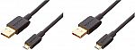 2-Ct 6-Ft Amazon Basics USB 2.0 A-Male to Micro B Cable $1.75