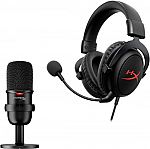 HyperX Streamer Starter Pack: SoloCast USB Microphone and Cloud Core Gaming Headset with DTS $60