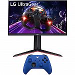 LG 24GN650-B 24" UltraGear 144Hz 1ms Monitor Bundle with Xbox Wireless Controller $209