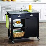Better Homes & Gardens 35" Tall Rolling Kitchen Cart $115
